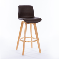 Chaise pivotante de loisir au design moderne Base en métal chromé avec pied haut Tabouret de bar en plastique pour salle à manger, cuisine, meubles de maison