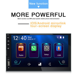 ダブルDINカーラジオ 7インチ 7080 タッチスクリーンカーステレオ オーディオ BT FM オートラジオ ビデオミラーリンク iPhone/Android対応 カーMP5プレーヤー - Product Image 6