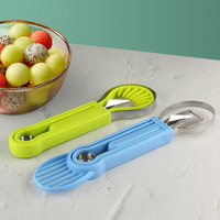 Watermeloen Schepje Meloen Baller Set 3 In 1 Fruitsnijders Vormen Voor Kinderen
