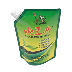 Bolsa con Boquilla de Seguridad Reutilizable y Duradera de 500 ml, con Fondo Plano y Sellado Térmico, para Productos Ácidos y Alcalinos, para Agricultura, Harina, Alimentos, Impresión por Grabado - Product Image 1