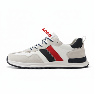 Scarpe da corsa sportive Casual da uomo bianco Saint Dean Fashion mocassini con Logo personalizzato disegno del vassoio da Tennis - Product Image 1