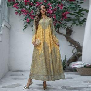 2025 mode baru gaun Prom malam Abaya Dubai Berlian panas kain bordir Arab Lebaran untuk wanita - Product Image 3