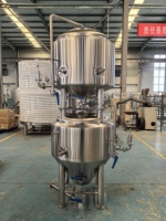 Fermenteurs à bière/vin empilables personnalisables, réservoirs coniques en acier inoxydable peu encombrants, tension réglable, garantie de 2 ans