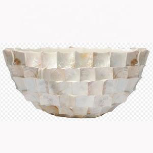 Vente en gros de luxe, nouveau design, vase incrusté de nacre, énorme serpillière, jardinière fabriquée au Vietnam - Product Image 1
