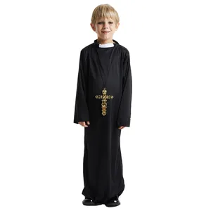 少年のためのハロウィーンのイエス・キリスト聖職者牧師聖母マリアのコスプレ衣装