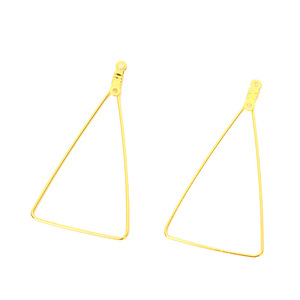 Minimalist Geometric <b>Clip</b>-on Earrings Gold <b>Silver</b> Hoop Triangle Teardrop Unisex Fashion Jewelry - Product Image 5