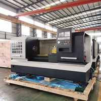Pour tour CNC horizontal de type CK6140 à banc plat, mono-broche, moyenne capacité, Fanuc