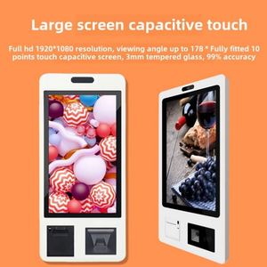32-inch thương mại tất cả-trong-một siêu thị tự phục vụ tiền mặt đăng ký Máy quảng cáo thiết bị đầu cuối thanh toán kiosk Màn hình LCD - Product Image 4