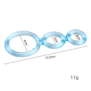 Neueste <span class=keywords><strong>Penis</strong></span> Ring Triple Silikon Vergrößerung Verzögerung Ejakulation Extender Sexspielzeug Für Männer Männliche <span class=keywords><strong>Penis</strong></span> ringe - Product Image 6