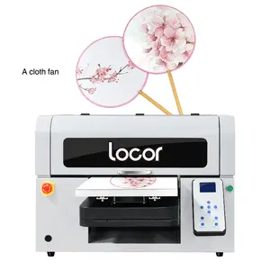 Locor A3 UV flatbed printer Digital Inkjet printing machine for wood/glass/metal/acrylic printing