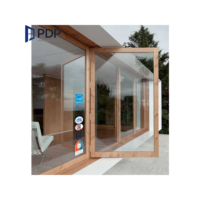 Puerta Abatible de Doble Vidrio con Revestimiento de Aluminio Minimalista, Resistente a Balas, Impermeable y con Aislamiento Térmico para Entrada Exterior