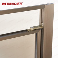 Porte de douche pivotante en verre trempé laminé 5mm+5mm avec cadre en bronze, certifiée SGCC, en alliage d'aluminium, pour salle de bain