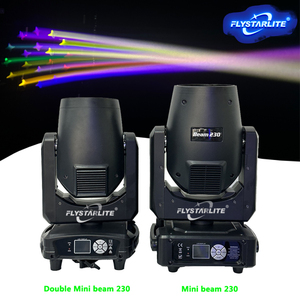 <span class=keywords><strong>2025</strong></span> làm khuyến mãi kích thước nhỏ + Trọng lượng nhẹ đôi Mini chùm 230W 7R di chuyển đầu ánh sáng cho DJ Đảng - Product Image 2