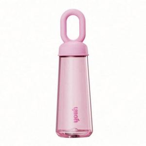 Petal-Shaped 500ml Reusable Water <b>Bottle</b> with Anti-Corrosion Coating and Straw Cap - Product Image 3