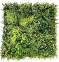 Panneaux de gazon artificiel pour intérieur, plantes artificielles, mur végétal pour extérieur, haie artificielle, vigne verte, mur végétal