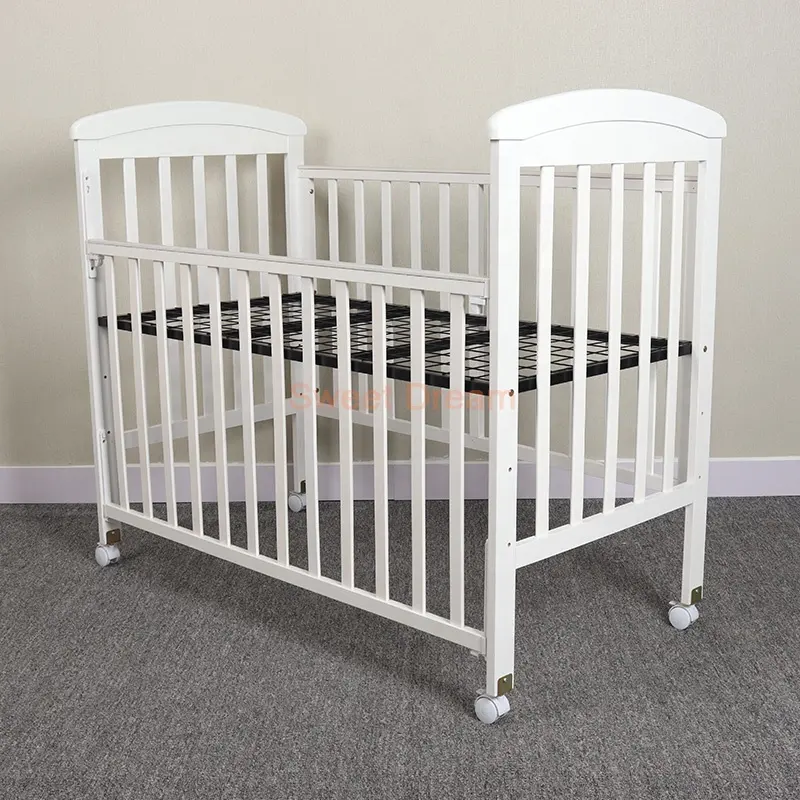 Multifunctional twin baby bed crib full size baby solid wood pine baby beds for new born