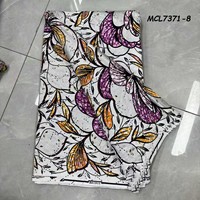 Grand Tissu Africain en Coton 100% Super Wax de Haute Qualité, Imprimé Ankara, 6 Yards, Tissu de Dentelle pour Femmes à Coudre