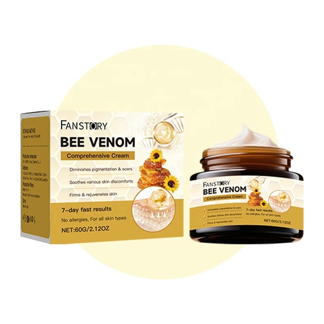 Bee Venom Hexapeptide Hyaluronic Acid Anti-Wrinkle Soothing Skin Moisturizing Face Cream