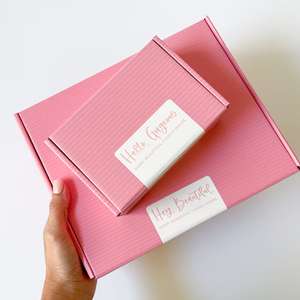 صناديق شحن وردية مخصصة بشعار الشركة للمشاريع الصغيرة، صناديق كرتون مموجة صغيرة للتغليف وصناديق هدايا - Product Image 4