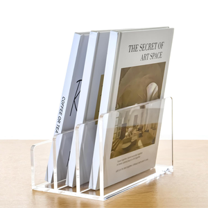 Organizzatore Postale a Tre Scomparti, Cassetta Postale <span class=keywords><strong>da</strong></span> <span class=keywords><strong>Scrivania</strong></span> Verticale, Classificatore di Documenti, Organizzatore <span class=keywords><strong>da</strong></span> <span class=keywords><strong>Scrivania</strong></span> in Acrilico, Forniture per Ufficio - Product Image 3