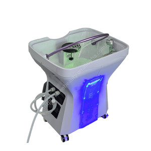 Bassin de lavage de cheveux portable Kisen Factory, écologique et durable, pour salle de bain et salon, avec écoulement d'eau Zen-flow - Product Image 2