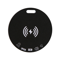 Localisateur intelligent étanche certifié MFI en forme de carte ronde, compatible avec la fonction Localiser d'Apple, anti-perte pour portefeuille et poche