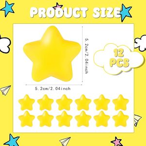 Hot Sale Customized Logo Star Shaped Stress Ball PU Foam <b>Squishy</b> Star Kids Toy Outdoor Ball Toy - Product Image 2