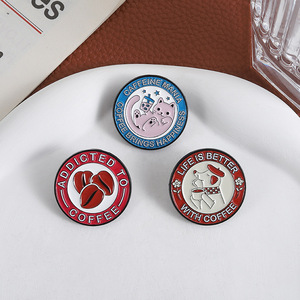 Pin de Solapa de Metal al por Mayor con Diseño de Café para Amantes del Café, en Existencia - Product Image 4