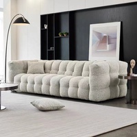Neues Design Samt Stoff Schnitts ofa moderne 4-Sitzer Chesterfield Salon Wohnzimmer Sofa Set Möbel