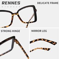 Nouvelles montures de lunettes de vue polyvalentes de style européen et américain, grandes, effet papillon, miroir plat, couleurs assorties, anti-lumière bleue
