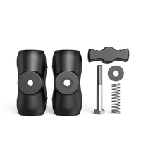 Bras à double rotule de 1 pouce, bras à double rotule durable de 2,36 pouces pour support de caméra, support de téléphone, compatible avec les supports RAM de taille B