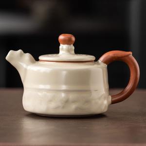 MSH Rice Yellow Ru Kiln Tetera Nuevo juego de té Kung Fu <span class=keywords><strong>Xi</strong></span> Shi Tetera Adornos - Product Image 4