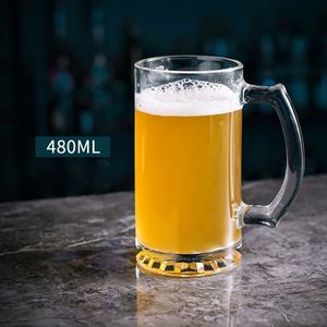 Verres à boire en gros, directement de l'usine, à prix abordable, pour la maison et le bar, y compris des mugs en verre avec anse et des mugs en verre pour jus et bière - Product Image 5