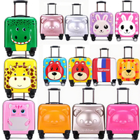 Personnage à motif personnalisé de personnage de dessin animé à la mode, mignon garçon et fille, valise à roulettes pour enfants, bagage à main pour enfants