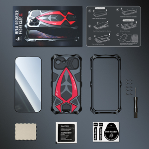 Luphie เคสซิลิโคนอะลูมิเนียมโลหะกันกระแทกสำหรับ <span class=keywords><strong>iPhone</strong></span> 17E/16E /<span class=keywords><strong>SE</strong></span> ฝุ่นกันกระแทก - Product Image 6