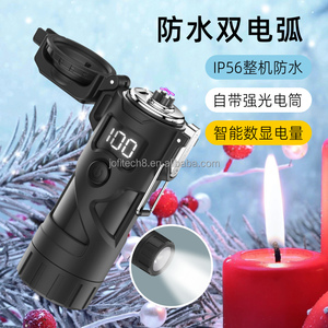 Encendedor de Cigarrillos Recargable USB con Diseño de Dibujos Animados, Resistente al Viento y al Agua, de Aleación de Zinc, con Linterna para Uso en Viajes y Campamentos al Aire Libre - Product Image 2