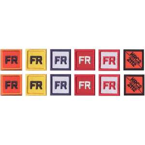 Digitemb Fr Parche de seguridad bordado termoadhesivo de tela tejida cuadrada para ropa de trabajo, 11 piezas, 1 x 1 pulgada - Product Image 2