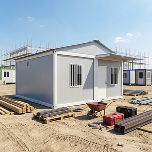 Casa Contenedor Móvil de Lujo de 20 pies, Casa Pequeña Prefabricada, Edificio Móvil de Madera <span class=keywords><strong>y</strong></span> Acero para Oficina/Hotel - Product Image 1