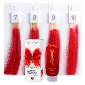 Gouallty Color Red Hair Dye Semi Permanent Hair Color Thint Conditioning Hair Care Cream