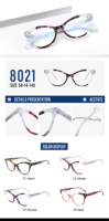 Montura Óptica de Acetato, Montura Colorida para Gafas, Gafas Listas para Usar, Éxito de Ventas, Gafas Unisex