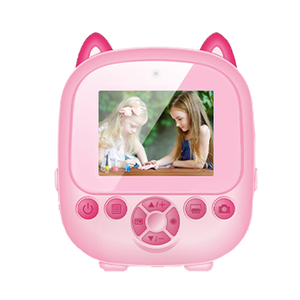 Appareil photo pour enfants, mignon, double objectif, HD, filtre, appareil photo AI pour enfants, 1300 mAh, rose, jouets pour enfants, jeux musicaux, appareil photo instantané miniature portable, imprimante thermique - Product Image 3