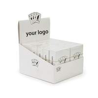 Boîte d'affichage de cartes à jouer de poker avec logo personnalisé de casino en plastique de cadeau promotionnel en plastique d'épaisseur de 0.32mm