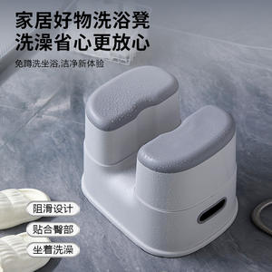 Tabouret de salle de bain épaissi pour adultes, personnes âgées, femmes enceintes, 37x27x31cm, capacité de charge 200kg, équipement de sécurité domestique - Product Image 3