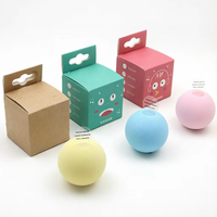 Jouet interactif sonore pour chat, balle en peluche EVA qui couine, balle amusante pour chatons et chats