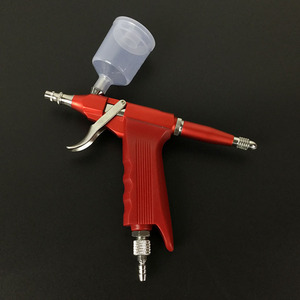 Stylo aérographe 116 rouge à alimentation par gravité, double action, vitesse réglable, pour travaux artistiques, peinture de modèles, réparation de meubles, retouches, portable - Product Image 2