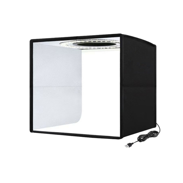 Mini LED Light Box for Small Studio 25/30/40/50/60cm Softbox Still Life Trade Show Equipment