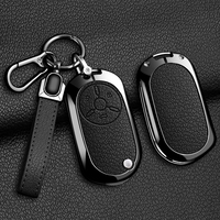 Housse de protection pour clé de voiture en cuir et alliage de zinc, porte-clés pour Bestune Pony, accessoires automobiles