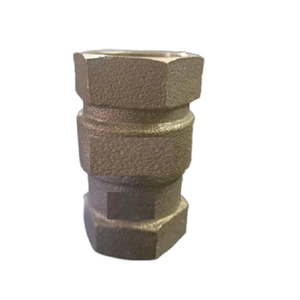 Conector vertical de bronce color metalizado con revestimiento de PTFE, personalizable OEM, para prueba de aceite, 1.5Mpa, extremos hembros roscados de 2 pulgadas (BSP) - Product Image 4