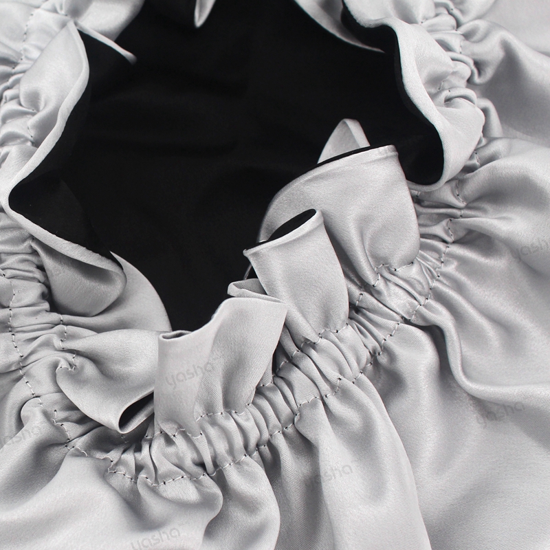 Dentelle de fantaisie en soie à double couche
