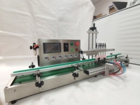 Pompe péristaltique automatique électrique de bureau à 6 buses en acier inoxydable pour le remplissage de boissons, aliments, huiles, gels et applications sur verre